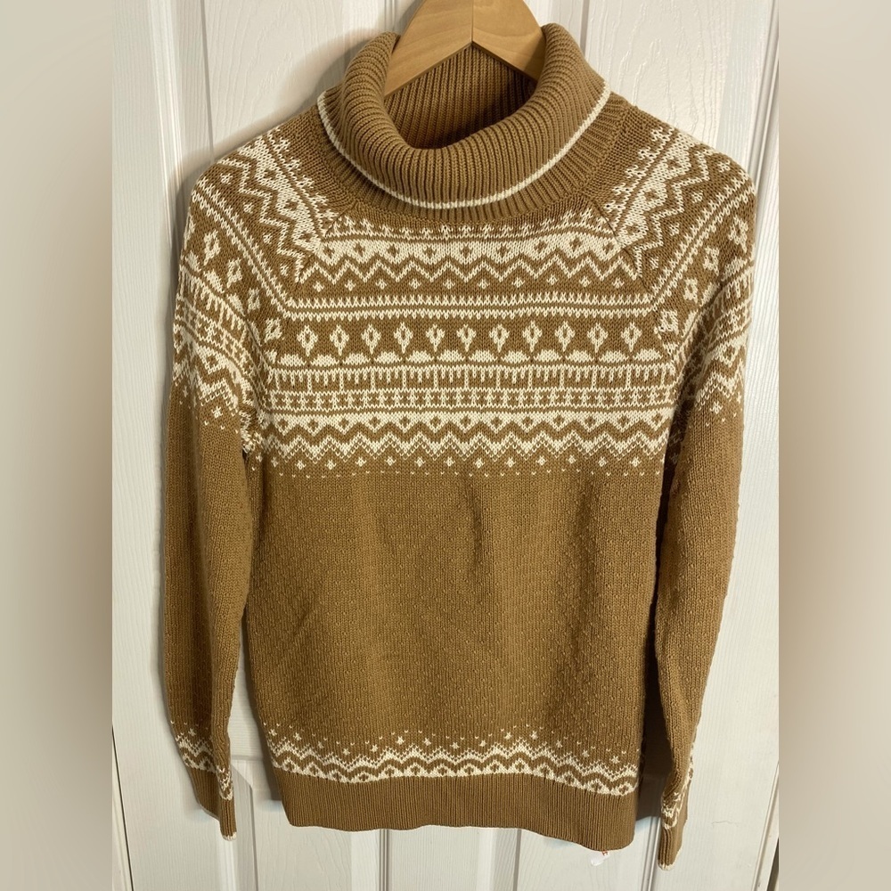 NWT Lands’ End Drifter Sweater in Rich Camel